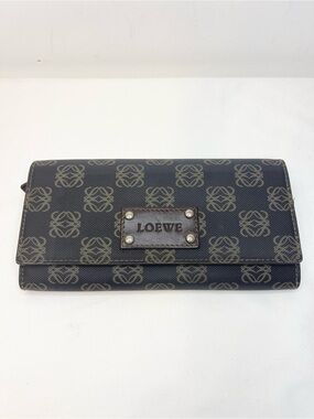 Loewe Vintage Authentic Anagram Bifold Long Wallet EUC